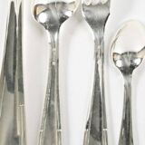 Silver-plated metal cutlery set