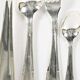 Silver-plated metal cutlery set