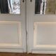 Double separation doors with transom and beveled glass 20th century