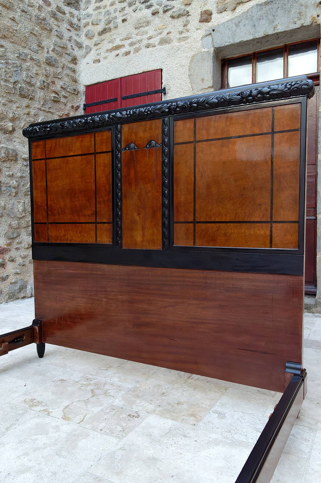 Lit double Art Déco, France, Circa 1920