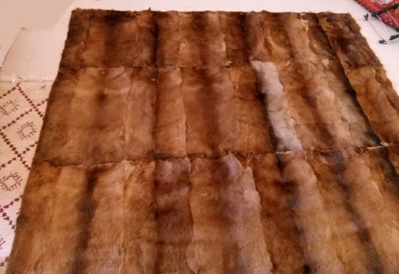 Natural fur carpet 2.20 /2.50 m