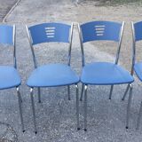 Chaises métal et chrome