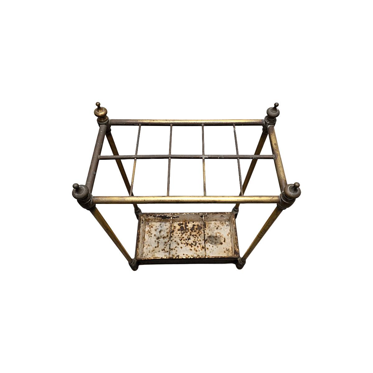 Antique English Brass Umbrella Stand, from around 1900