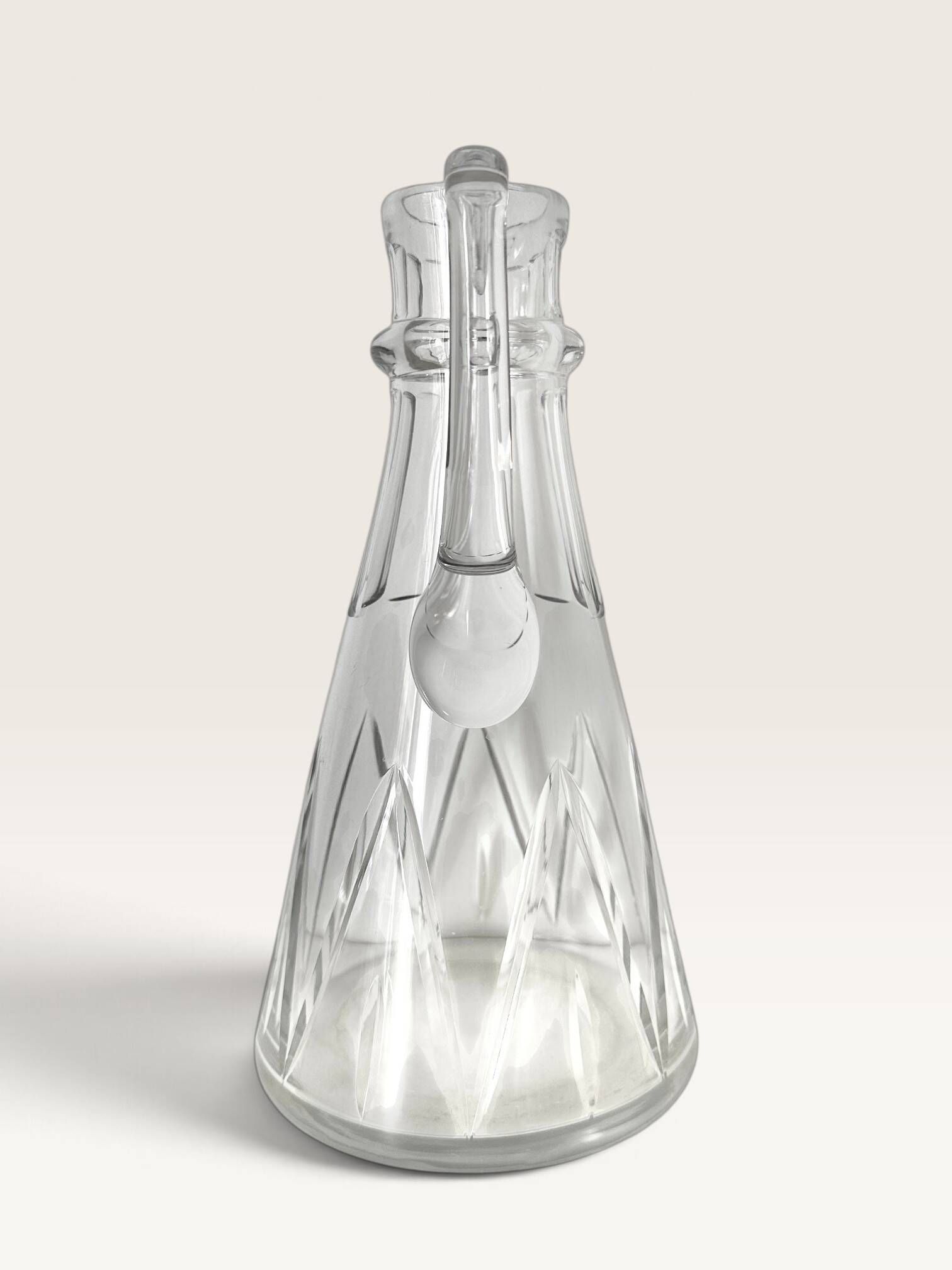 Art Deco crystal jug