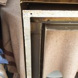 Brass frame fireplace