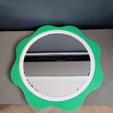 Plastic flower mirror by Finnish designer Makisen Kuvastin
