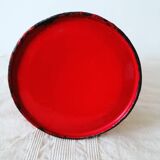 Firefighter red enamelled sheet metal