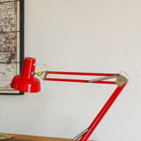 Red articulated architect lamp