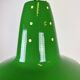 Industrial Italian Green Factory Hanging Lamp, 1970s