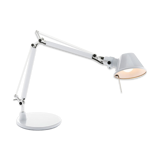 Lampe Tolomeo blanche de Michele De Lucchi & Giancarlo Fassina pour Artemide, 1989
