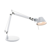 Lampe Tolomeo blanche de Michele De Lucchi & Giancarlo Fassina pour Artemide, 1989