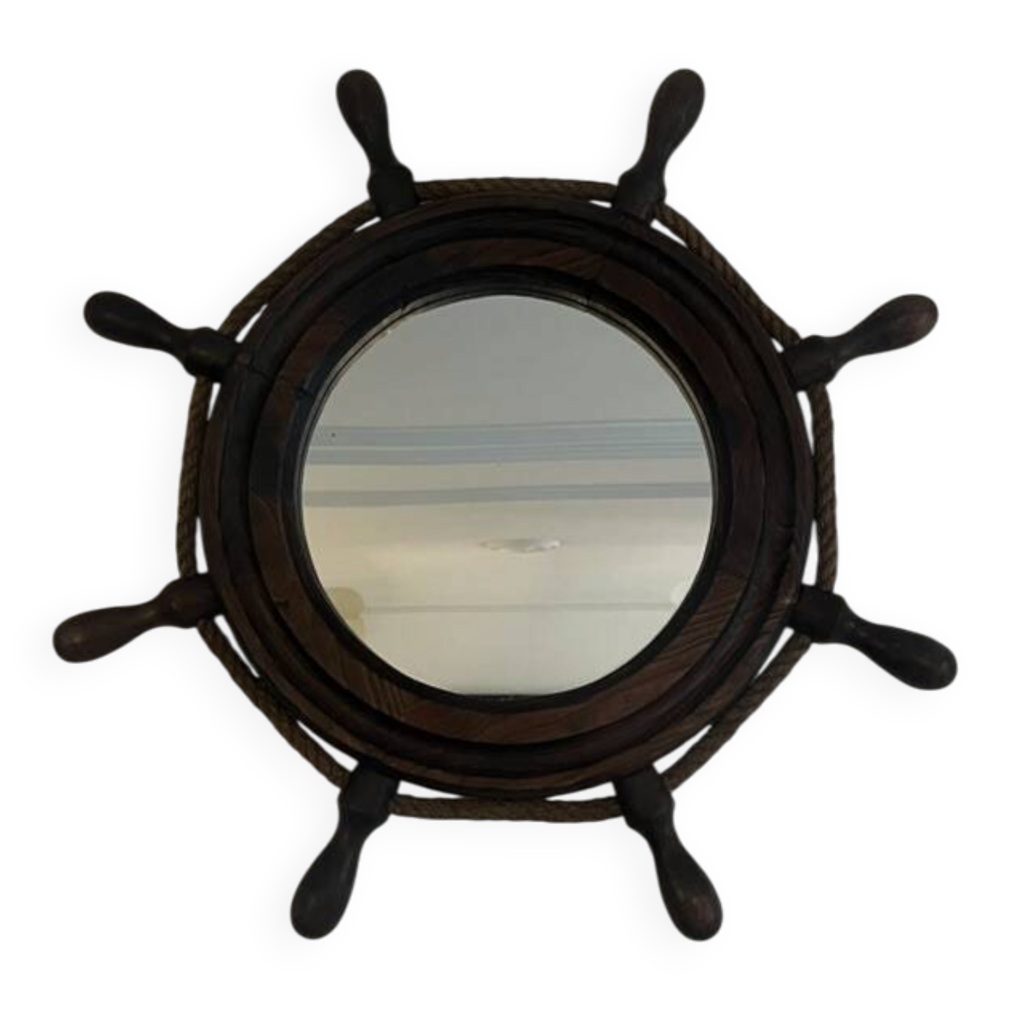 Miroir gouvernail en bois