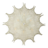 Wall and ceiling lamp Kaiser Leuchten 1970s ice glass