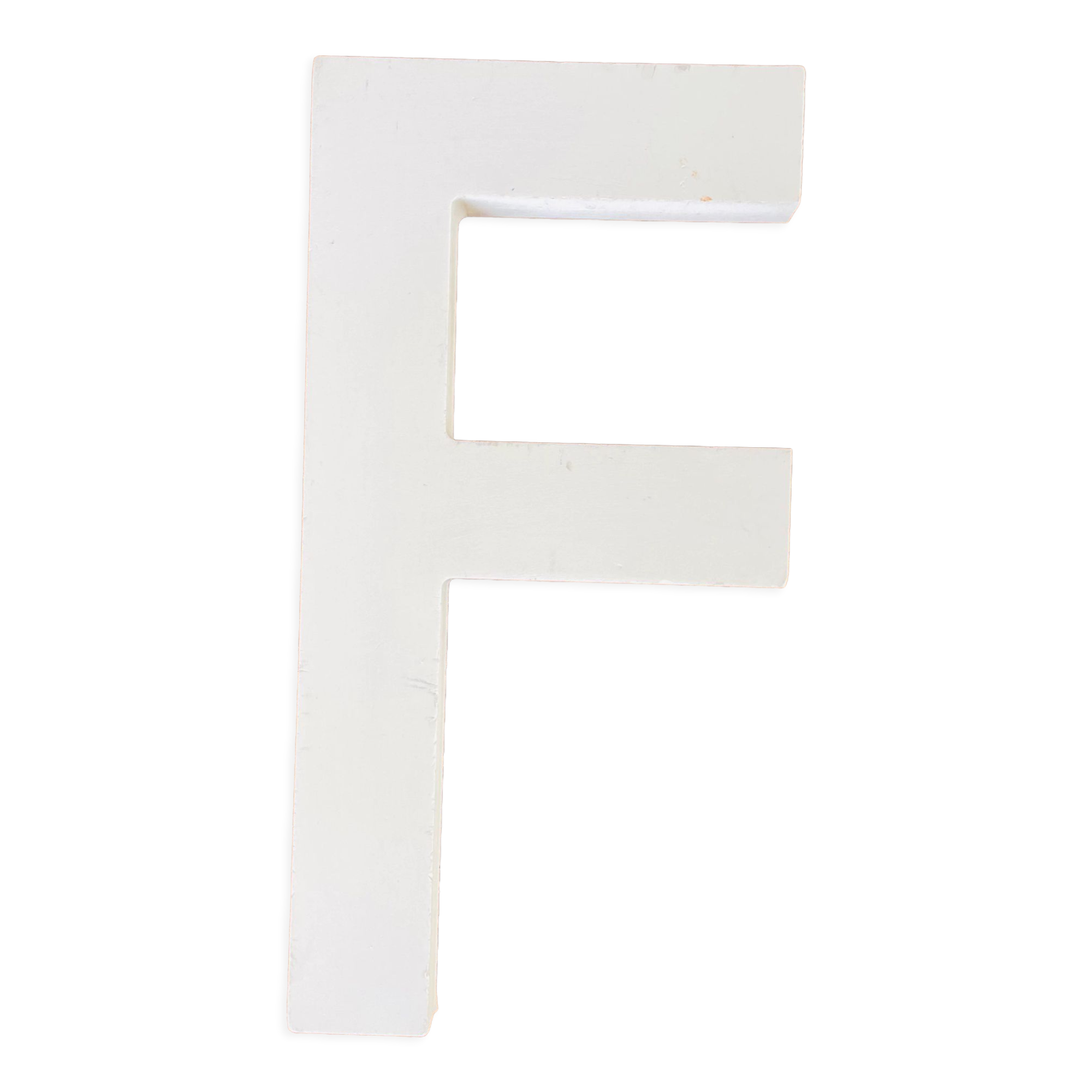 Wooden sign letter "F"