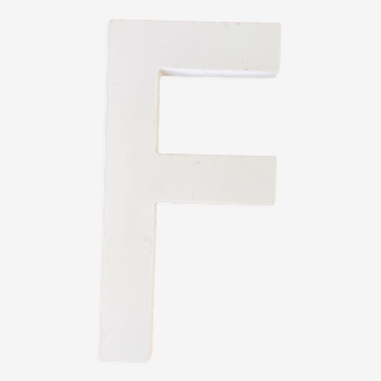 Wooden sign letter "F"