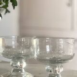 5 bubble glass cups.