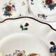 Lot de 8 assiettes plates "Agreste" Sarreguemines, XXe s.