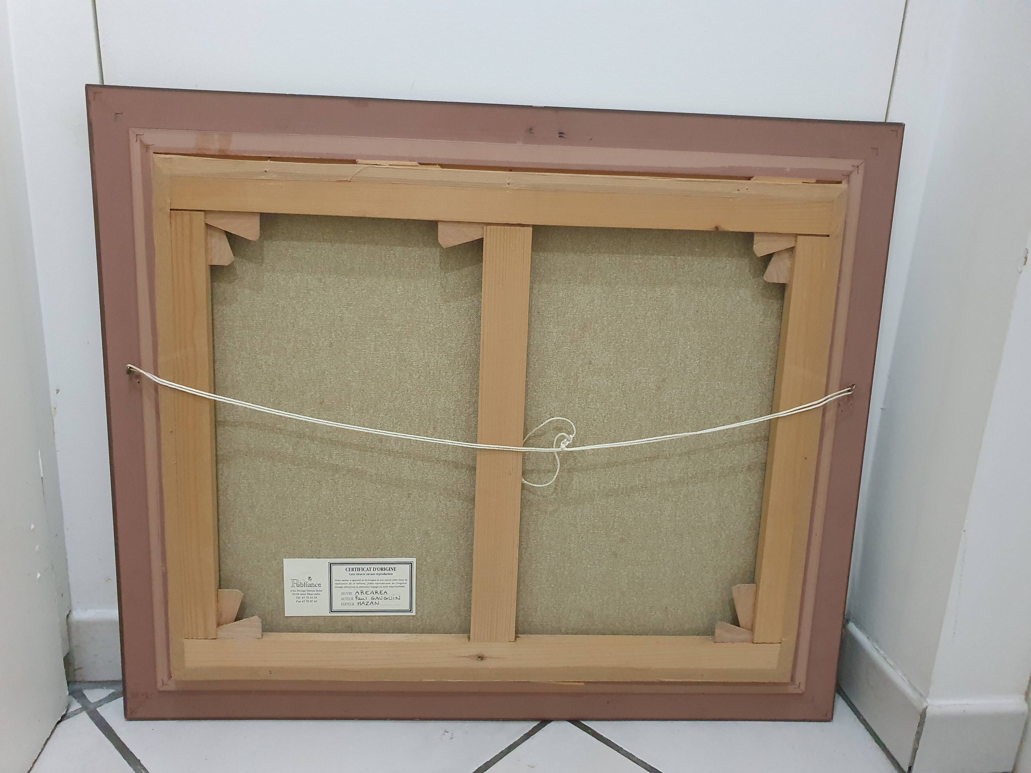 Painting AREAREA by Paul Gauguin authentic reproduction on canvas - publisher Hazan