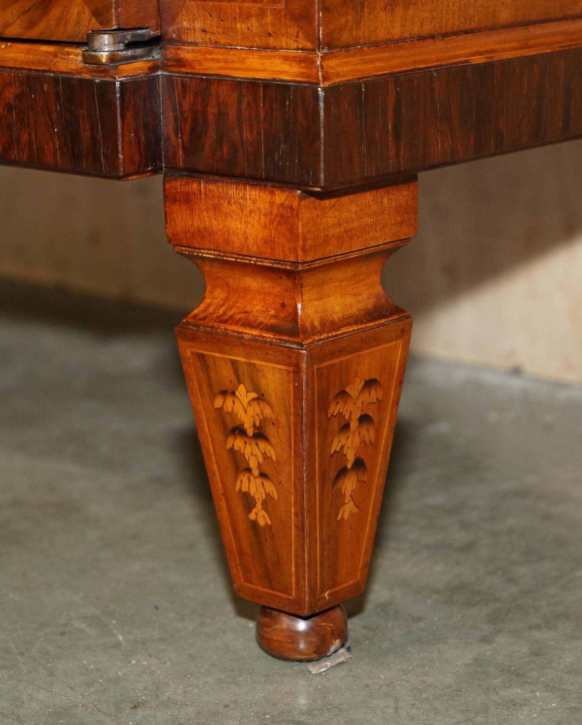 Vintage Regency style Italian marquetry wardrobe