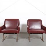 Lot de 4 fauteuils Wilkhahn Flexor et une table basse par Georg Leowald