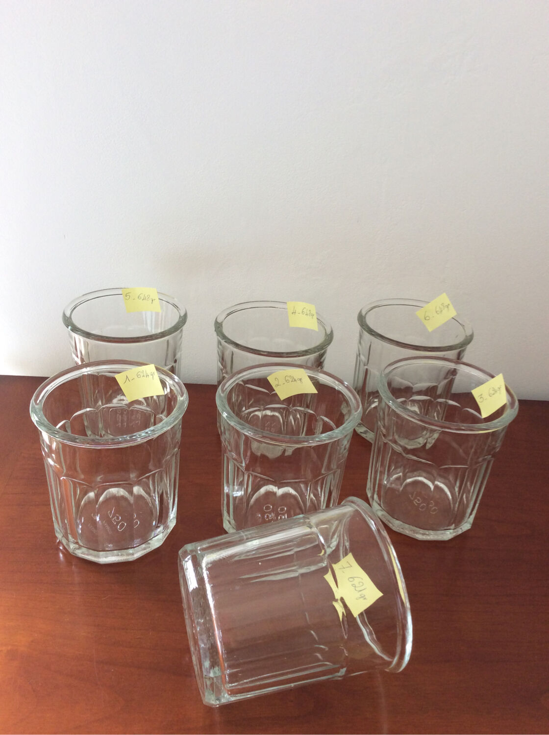 Lot of 7 old BVB jam pots