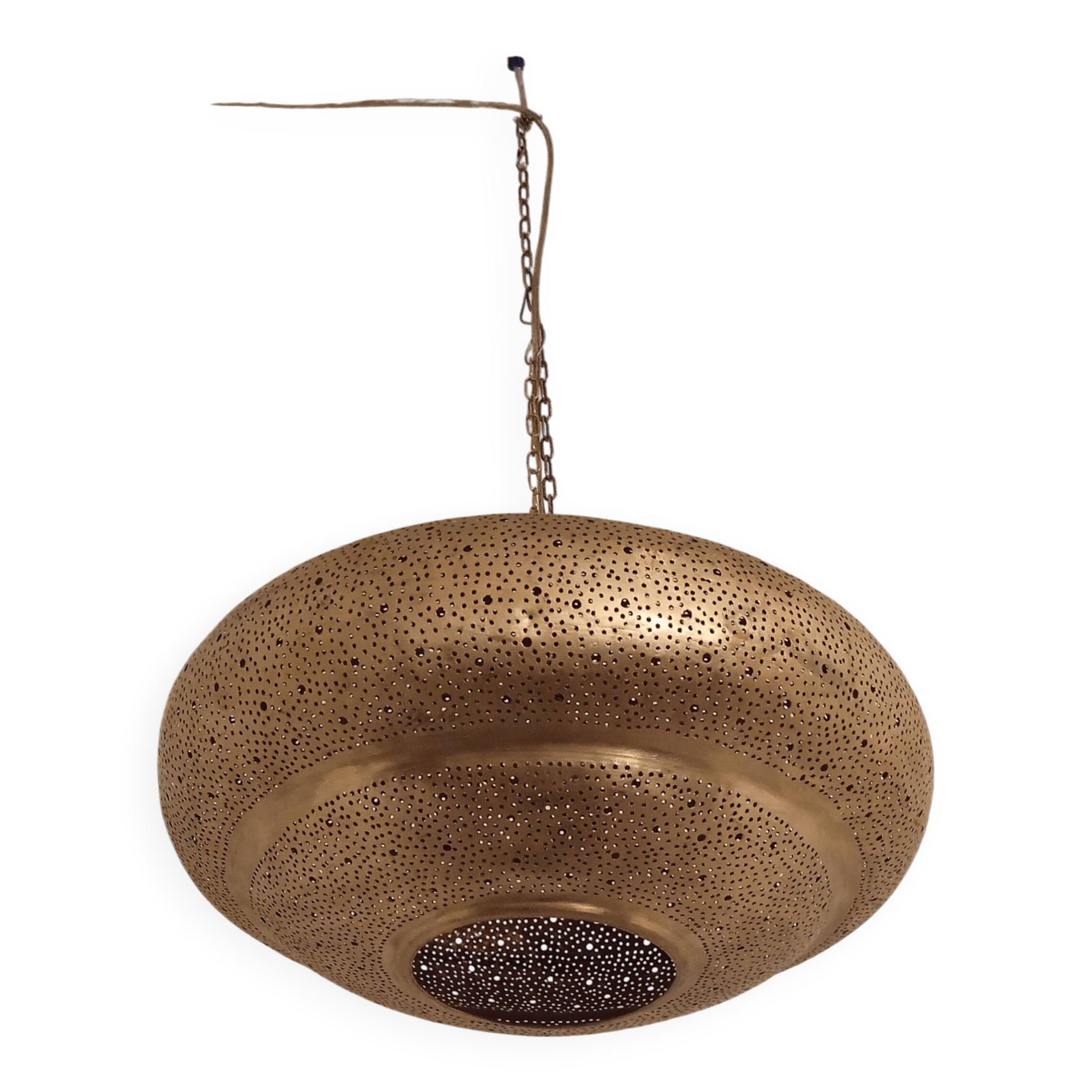 Moroccan brass pendant light