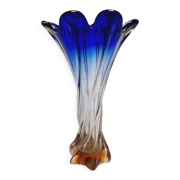 Italian vase in Murano glass from Mandruzzato, 1950s