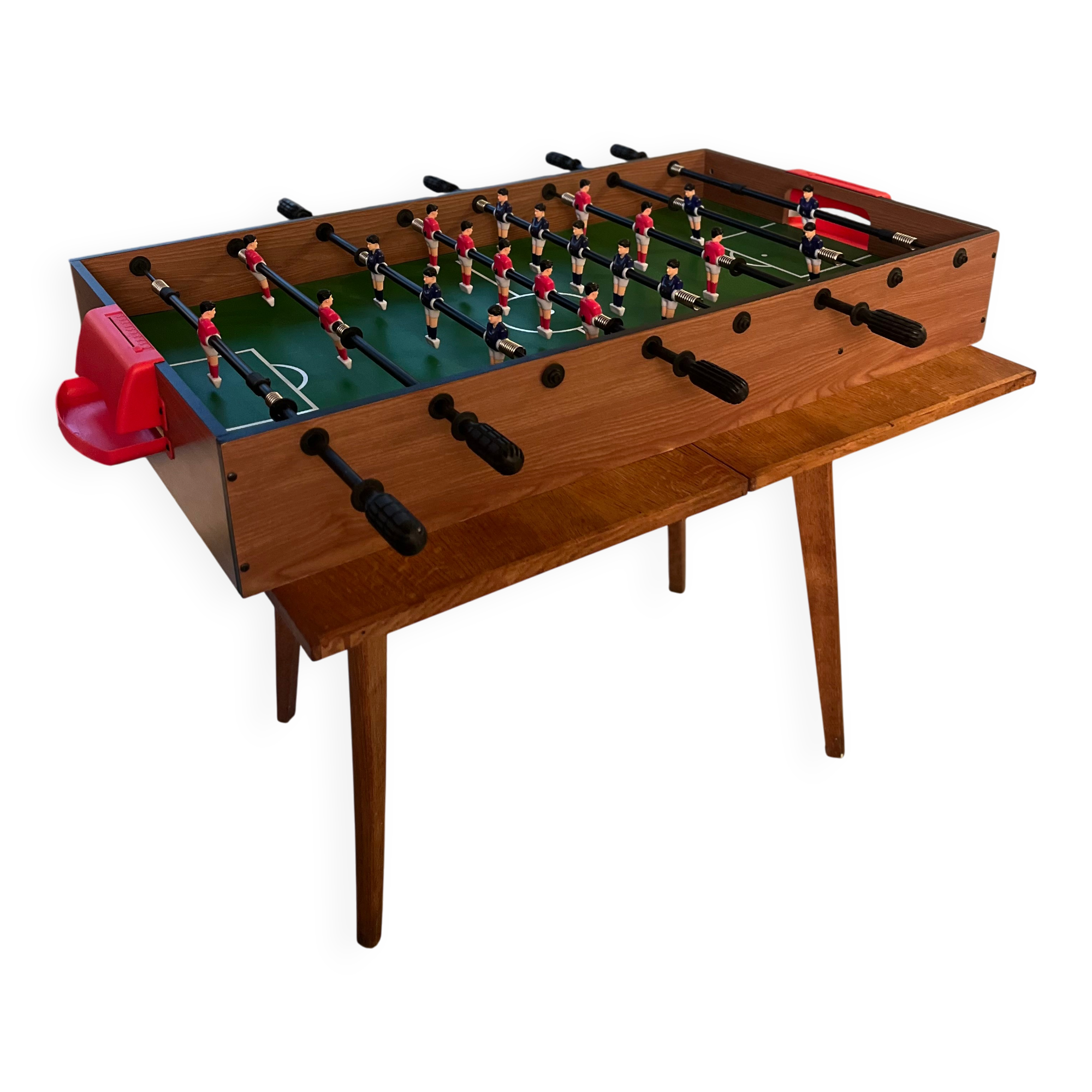 Wooden mobile foosball table
