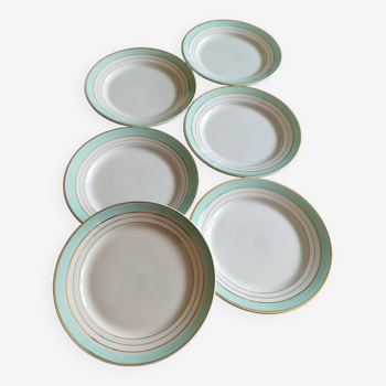 6 “Regence” dessert plates K&G Lunéville