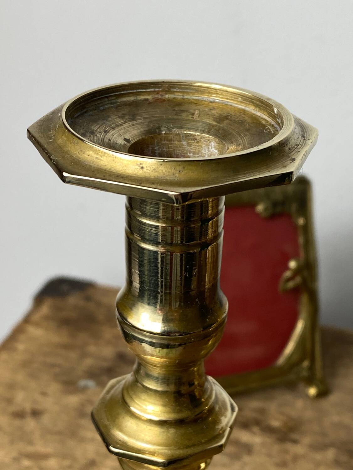 Pair of vintage brass candlesticks