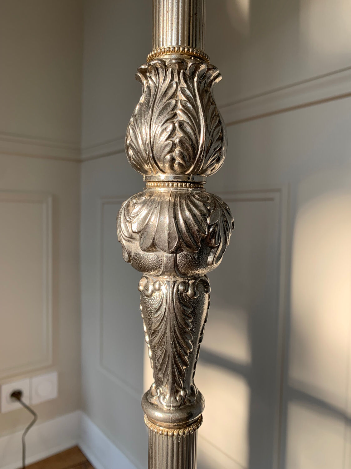 Brass floor lamp