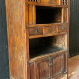 Chinese vessel cabinet 19th century in elm wood