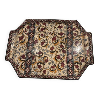 Dish for cheese from Gien, France, 1960