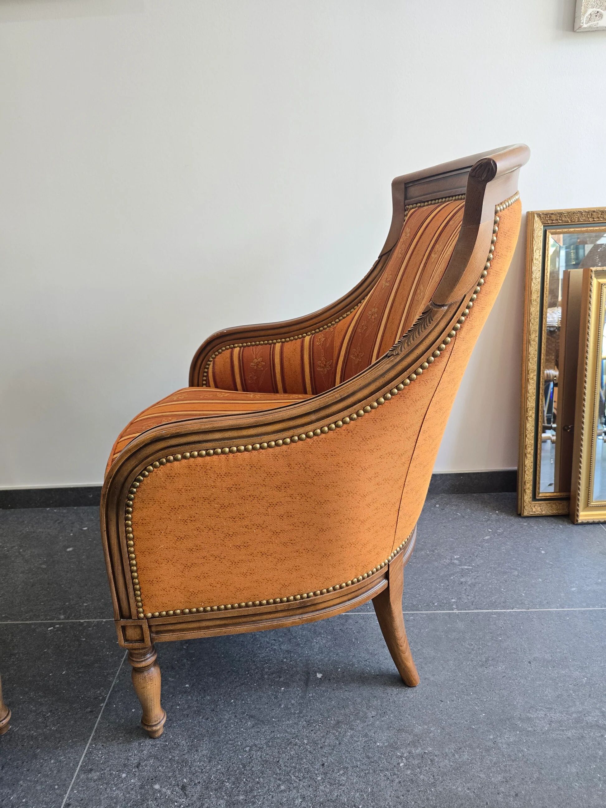 Pair of high-quality bergère armchairs – Manufacture SE
