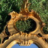 Large golden baroque style wall mirror