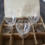 Set of 11 Bayel crystal goblets