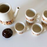 Jet Nomar 70's coffee set porcelain to fire