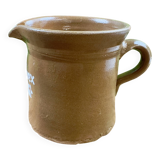 Old stoneware pitcher Troinex 1st August rustic vintage decor
