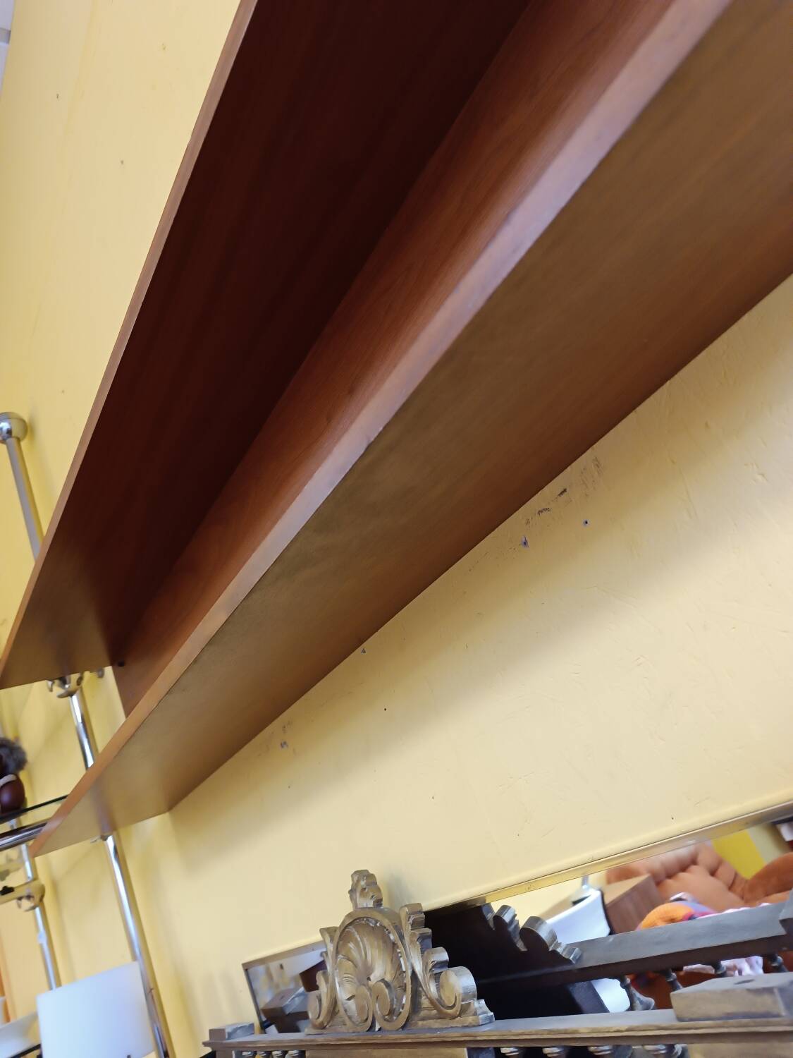 Scandinavian teak wall shelf 70's