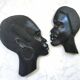 Sculptures profils africains en ébène