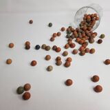 Lot de 100 billes en argile anciennes 1900