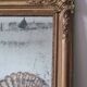Antique rectangular mirror with mouldings 103 x 68