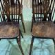 Série de 6 chaises bistrot anglaises en orme années 70