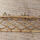 Bamboo and wicker wall coat rack