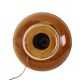 Large Red and Yellow Ceramic Lamp Base, Kil, Scandinavia, 51 cm