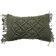 Coussin macramé vert tressé 30x50 cm