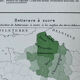 Double map plan France Agriculture Livestock 55.5x37.5cm