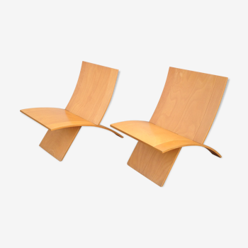 2 x Laminex Jens Nielsen lounge chairs 1960s westnofa