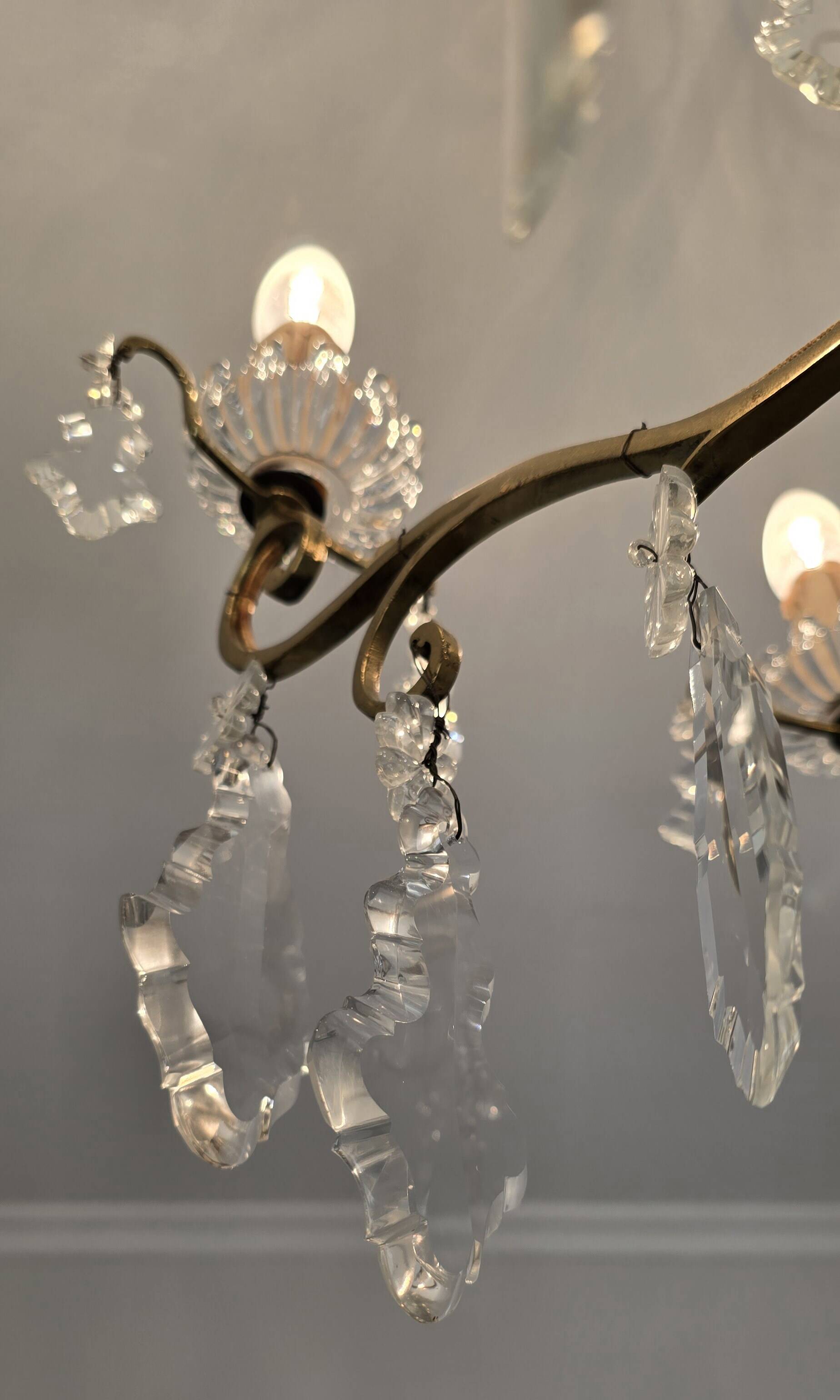 Louis XV style cage chandelier with 8 lights