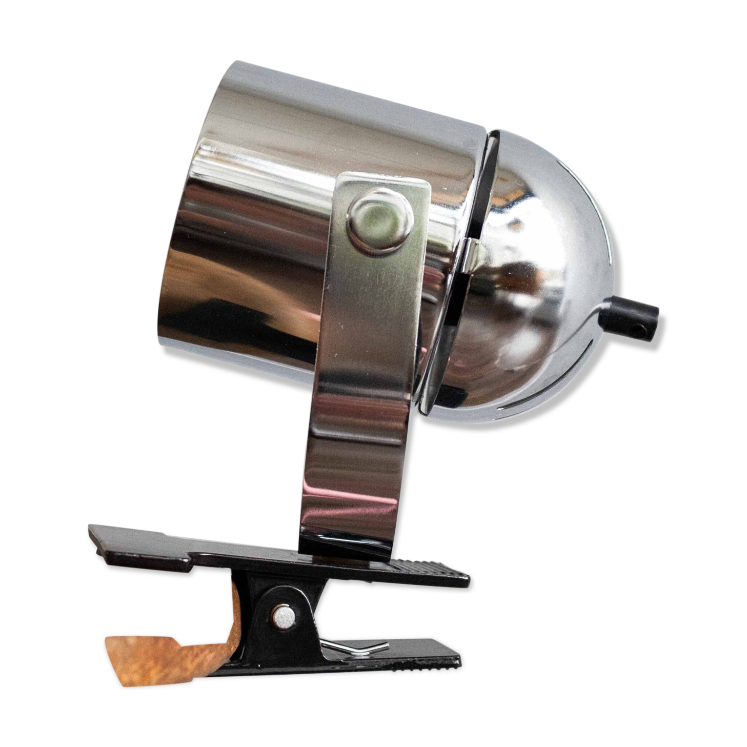 Silver Combi Lux Clamp Lamp by Stanislav Indra for Lidokov Czechoslovakia, 1970s